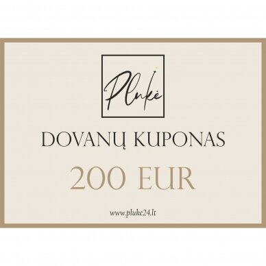 Dovanų kuponas 200 Eur. (Elektroninis)