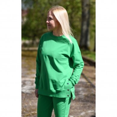 Žalias trikotažinis kostiumas „Dina“ 2